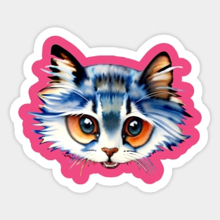 CUTE KITTY. cute kitten. BIG EYES. Sticker